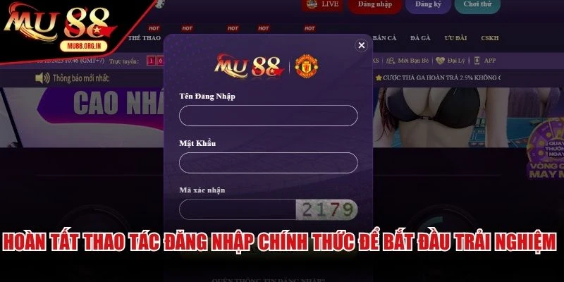 Hoàn tất thao tác đăng nhập chính thức để bắt đầu trải nghiệm game