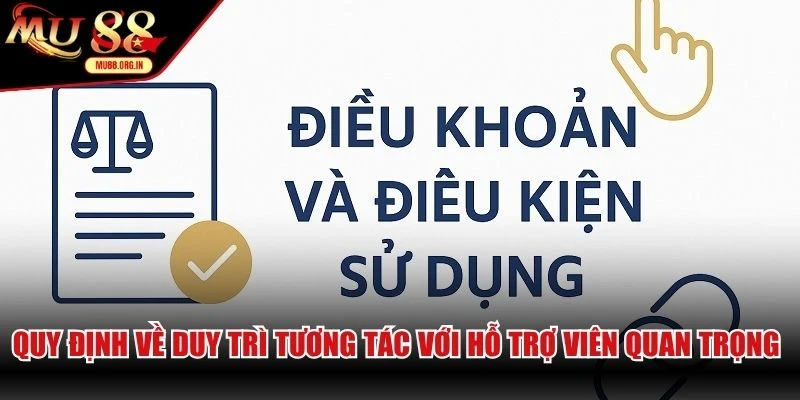 Quy định về duy trì tương tác với hỗ trợ viên quan trọng cần tuân thủ